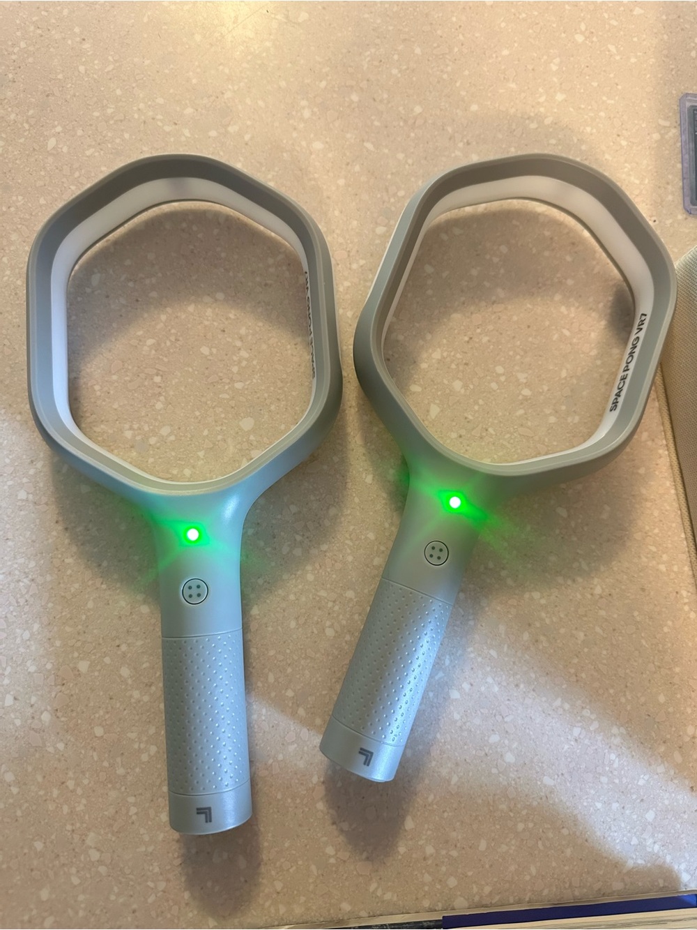 Sharper Image Space Pong VR7 Electronic Game Controllers Set Tested Working